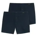 Schiesser - Singel-Jersey - Boxershorts - 2er Pack (7 Dunkelblau)
