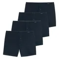 Schiesser - Singel-Jersey - Boxershorts - 4er Pack (7 Dunkelblau)