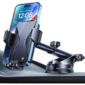 Handyhalterung Auto,Auto Smartphone Halter,360° Drehbar,Saugnapf,für iPhone,A...