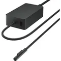 Microsoft Surface 65W Power Supply, Drinnen, AC, 1,7 m, Schwarz - Schwarz