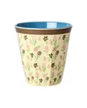 ReWu Rice Melamin Becher Medium - Blumenmeer - Kinderbecher Campingbecher Campinggeschirr Trinkbecher Melamingeschirr Bruchsicher BPA-frei 250ml