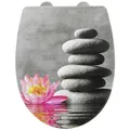 WENKO WC-Sitz "Water Lily", Thermoplast, oval, mit Softclose-Funktion - bunt