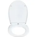 Wenko WC-Sitz Water Lily mit Relief Absenkautomatik Thermoplast 36,5 x 45 cm
