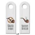 Rauchverbot - Raucherbereich Türhänger