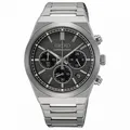 Seiko Herrenuhr SSB445P1 Armbanduhr Chronograph Uhr Silber Chrono Saphirglas
