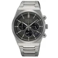 SEIKO Chronograph SSB455P1 Konzeptueller Herren Quarz Uhr 40 mm Edelstahl Grau