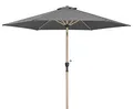 Schneider Sonnenschirm Cordoba, anthrazit, 270 cm Ø, rund 689-15, pulverbeschichtetes Stahl-Gestell mit Holzoptik, Bespannung 100% Polyester, 4,12 Kg