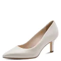 Tamaris Damen Pumps mit Stilettoabsatz Leder, metallic, 36 EU