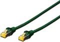 DIGITUS Patch-Kabel RJ-45 M M 7 m SFTP CAT 6a glatt halogenfrei mit Knickschutz Grün (DK-1644-A-070/G)