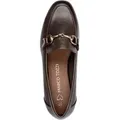 MARCO TOZZI Damen Slipper Loafer Zierspange 2-24213-41, Größe:39 EU, Farbe:Braun - Braun - 39