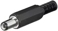 goobay DC Stecker mit Knickschutz Bohrung 2,1 x 5,5 mm Schaftlänge 9,0 mm