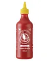 Sriracha Chilisauce, mit Ingwer, scharf, gelbe Kappe, scharfe Würzsauce aus T...