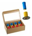 Haas Starter-Kit OHA Dichtfix mit Messing Baustopfen, rot/blau - 6660