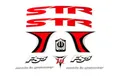 Fahrrad DEKOR Satz Aufkleber Rahmen frame Decal Sticker STR Label rot schwarz