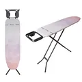 Vileda Diamond S Bügelbrett, bleibt länger wie neu, kompakt und leicht, höhenverstellbar bis 91 cm, stabile Stahlkonstruktion, titanbeschichteter Bezug, Eco-Verpackung