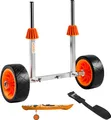 VEVOR Kajakwagen, 113 kg, Kanuwagen mit 19,1 cm Vollgummireifen & 4 m Spanngurt, Bootswagen zum Transportieren von Kajaks, Kanus, Paddleboards, Jon-Booten, Wassersportgeräte, 560x190x485 mm