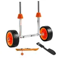 VEVOR Kajakwagen, 113 kg, Kanuwagen mit 19,1 cm Vollgummireifen & 4 m Spanngurt, Bootswagen zum Transportieren von Kajaks, Kanus, Paddleboards, Jon-Booten, Wassersportgeräte, 560x190x485 mm