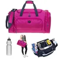 Sporttasche Reisetasche Damen Trainer L 55 cm 40 L Freizeittasche 1243 Pink +f