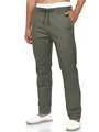 Indicode Herren Veneto Stoffhose aus Leinen & Baumwolle | Leinenhose Freizeithose Männer Army, M