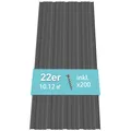Trapezblech Profilblech 22 Stück 10.12m² Dachblech Stahlblechdachplatten