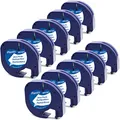 10 Packung MarkField Kompatibel Etikettenband als Ersatz mit Dymo Letratag Kunststoff Schriftband 91221 für LT-100H LT-100T Schwarz auf Weiß 12mm x 4m, (Kompatibel mit Dymo Letratag Plastic White)