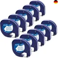 Etikettenband Kompatibel Dymo Letratag 12mm x 4m Schwarz