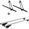 2x Fahrradträger ORION + Relingträger Tiger XL kompatibel mit für Mitsubishi Outlander PHEV ab 14