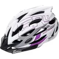meteor GRUVER Fahrradhelm Herren Damen Kinder-Helm MTB rollerhelm L 58-61 cm weiß/ grau - Weiß