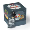 SURPRISA Geschenkkarton mit Deckel Weihnachten, Rätselbox Geldgeschenke Verpackung für Gutscheine, Weihnachtsrätsel, Größe S (12cm)