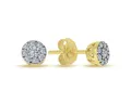 EinStein Diamant Ohrring-Set Diamanten Brillant Schliff Ohrstecker 14 Karat 585'er Gelbgold, Diamanten Brillant Schliff Ohrstecker Gelbgold
