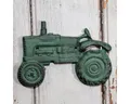 Antikas Wanddekoobjekt Wandflaschenöffner Traktor, Eisen, Grün, Flaschenöffner