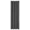 Deconovo Verdunkelungsgardinen mit Ösen Thermogardine Ösen Gardinen Blickdicht, 160x132 cm(HöhexBreite), Dunkelgrau, 1 Stück