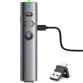 HELLCOOL USB C Presenter, 2.4 GHz Kabellose Presenter mit Laserpointer, Wiederaufladbare Grün Pointer für Präsentationen, Laserpointer Präsentation für Windows/Mac/PowerPoint/Keynote/Google Slides/PDF
