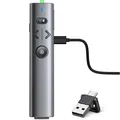 USB C Presenter, 2.4 GHz Kabellose Presenter mit Laserpointer, Wiederaufladba...