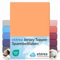 etérea Himmlische Qualität Spannbettlaken etérea Comfort Jersey Topper Spannbettlaken, Jersey, Gummizug: rundum, (1 Stück) gelb 200 cm x 200 cm