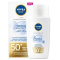 NIVEA SUN Triple Protect Sonnenpflege für Gesicht 50+ (1 x 40 ml) Alltagsschutz