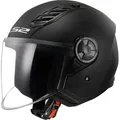 LS2 OF616 Airflow II Solid Jethelm, schwarz, Größe L für Männer