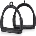 Equinate Sicherheitssteigbügel Manchester 10cm Schwarz Matt