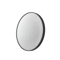 Lucande LED Spiegel Infinity Wandspiegel schwarz Aluminium IP44 60cm