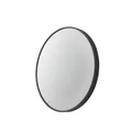 Lucande LED Spiegel Infinity Wandspiegel schwarz Aluminium IP44 60cm