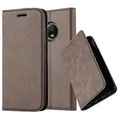 Cadorabo Hülle für Motorola MOTO G5 Schutz Hülle in Braun Handyhülle Etui Case Cover Magnetverschluss