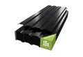 GARMIO Trapezblech Trapezblech 15er Set, Dachplatten 0,25mm, Stahl, (Wellblechplatten aus verzinktem Stahl inkl. Schrauben) Profilblech schwarz 115x45 cm, 7,8 m²