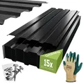 GARMIO® Profilblech Dachplatten Trapezblech Dachblech Platten Metall Dach SET