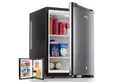 Arebos Getränkekühlschrank AR-HE-MKS40, 55.9 cm hoch, 42 cm breit, 3-Stufen Thermostat, Türanschlag wechselbar, Glasablagen, 2 Türfächer