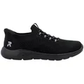 Rieker Sport Ready2GO Slip-On Sneaker, Halbschuh, Freizeitschuh, Slipper mit MemoSoft-Innensohle schwarz 40 EU