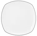 Seltmann Weiden Speiseteller Lido Black Line, (1 St), Teller eckig 26 cm