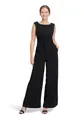 Vera Mont Damen Jumpsuit mit weitem Bein Schwarz,48