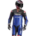 Alpinestars YAMAHA GP-R7 perforierte 1-Teiler Motorrad Lederkombi, Größe 48 für Männer