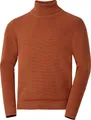 Otto Kern Pullover Herren, Rollkragenpullover aus 100% Baumwolle, Strickpullover, Pulli Herren mit luxuriöser Reiskorn-Optik, zeitlos & hochwertig, Terrakotta, Gr. L