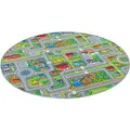 Snapstyle Kinder Spiel Teppich Abenteuerland Bunt Bunt 100cm Rund